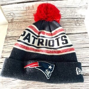 New England Patriots Beanie Adult New Era Pom Pom winter hat